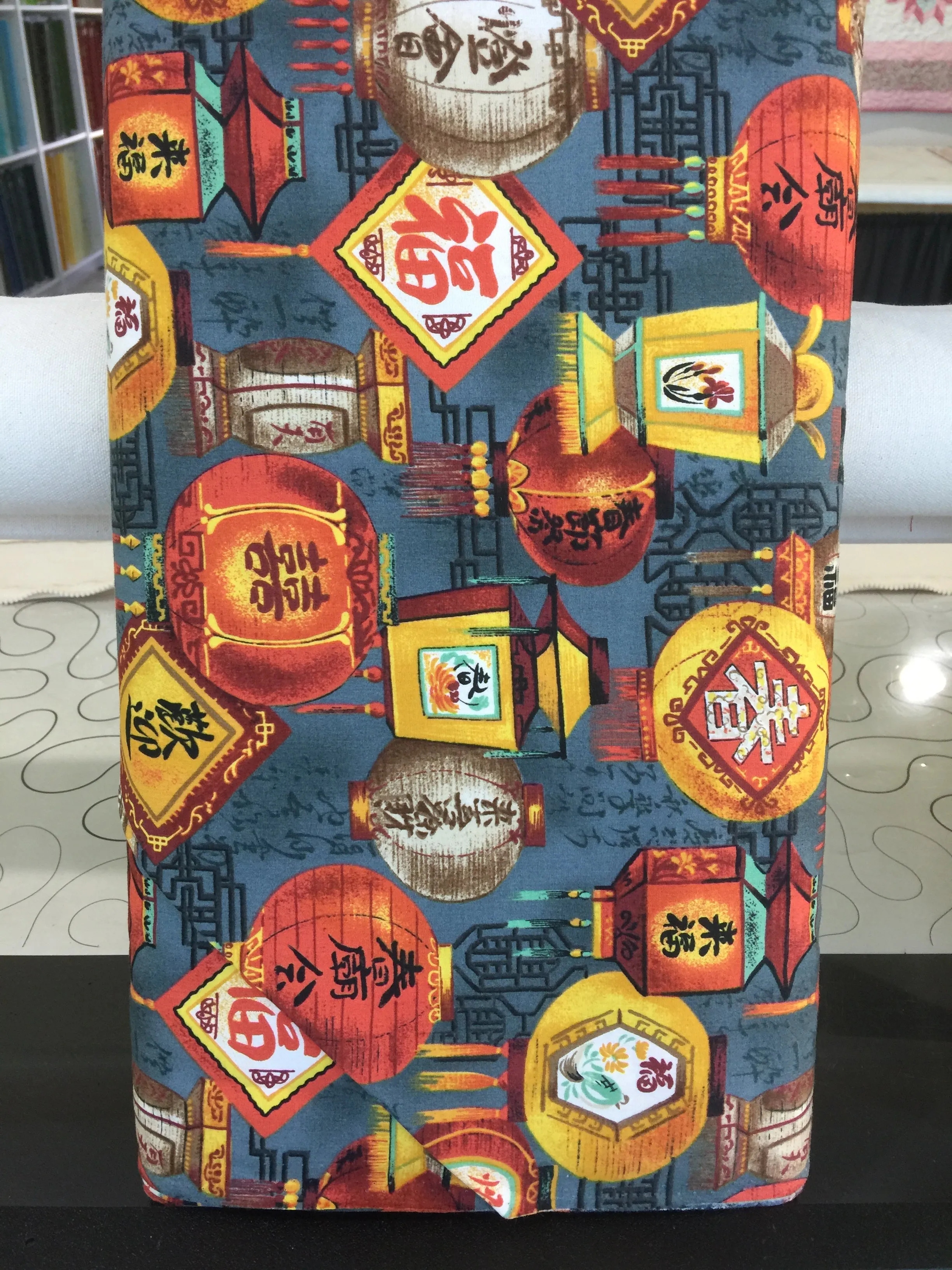 #239 - Good Fortune - Kona Bay - Oriental Lanterns On Blue
