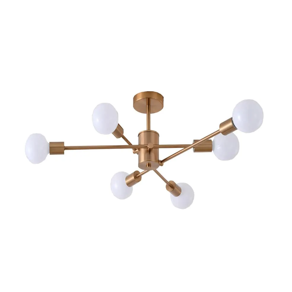 Colt Metal Ceiling Light Antique Brass