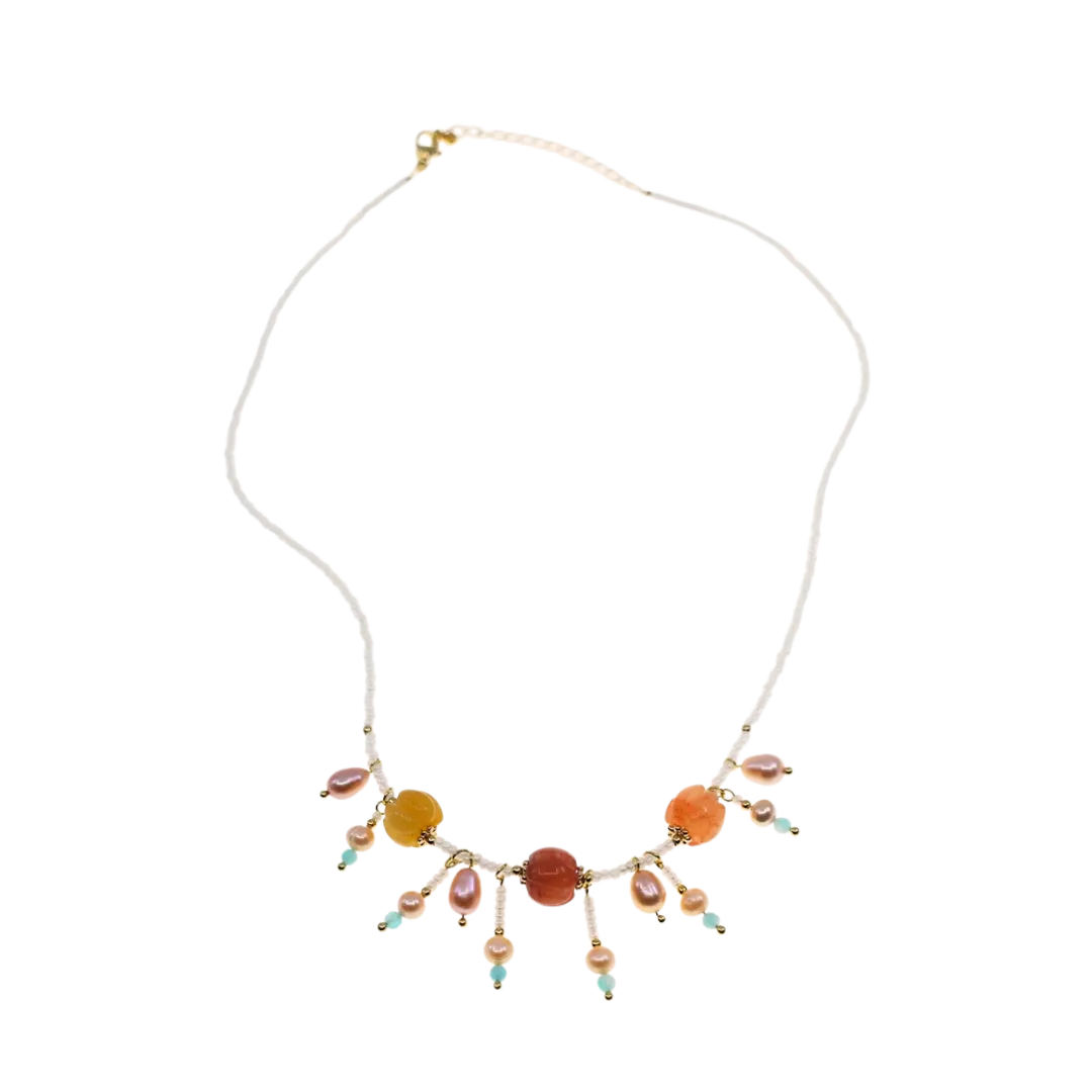 Dunhuang Gemstone Pumpkin Necklace