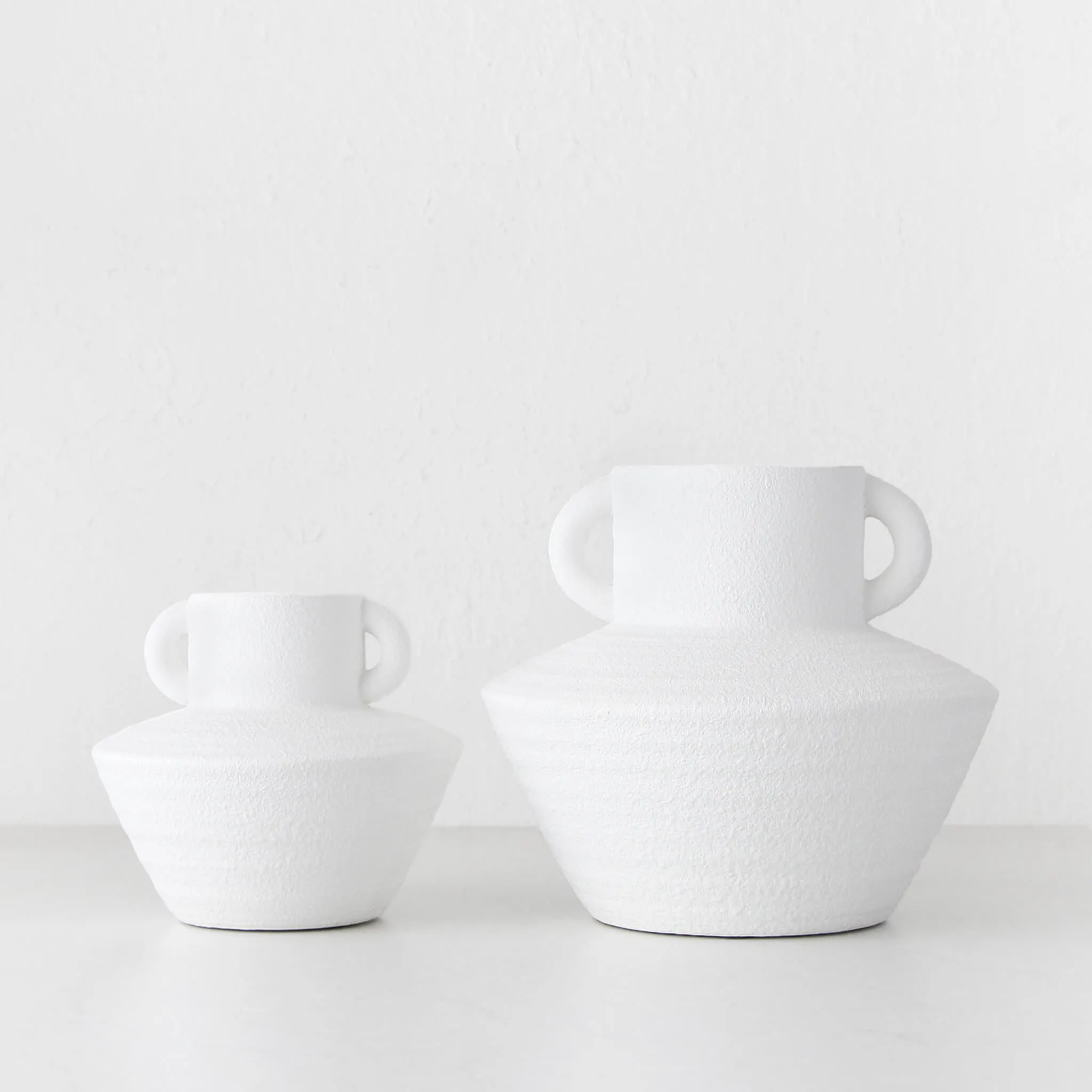 LAILA POT BUNDLE X2  |  WHITE TERRACOTTA  |  SMALL